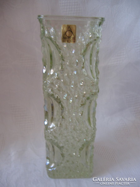Retro Oberglas lüszteres váza