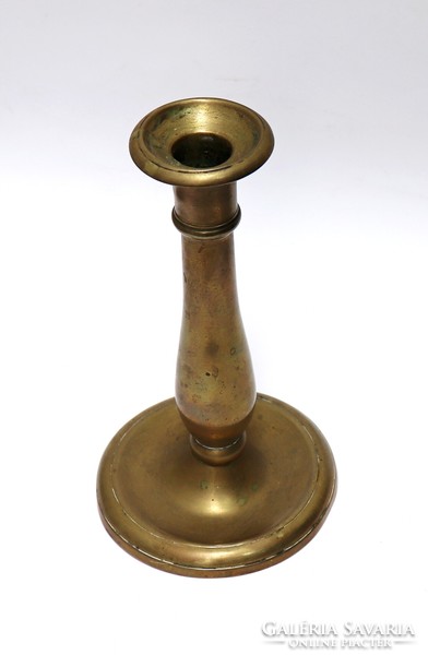 Copper candlestick, Biedermeier, xix. S.