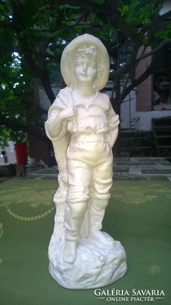 Marked-Italian antique terracotta statue, figure, even for the garden