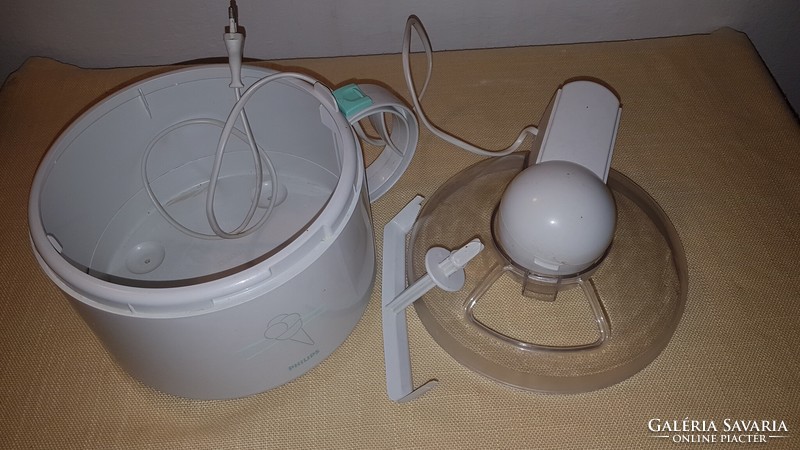 Small household ice cream maker - without a small bowl.