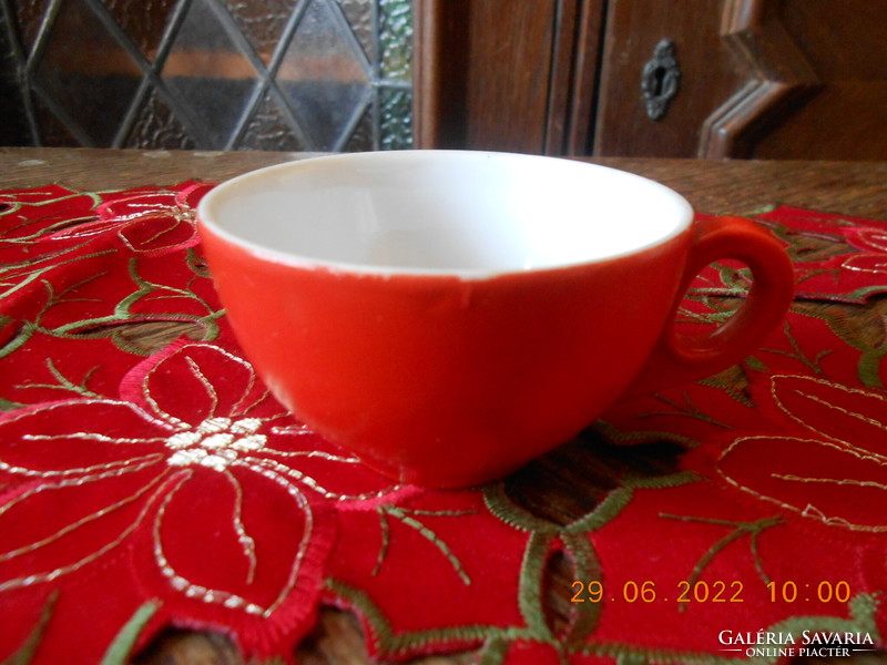 Zsolnay retro colorful coffee cup (red)