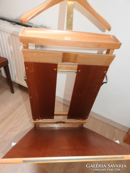 Windsor pressmaster vintage valet men's suit rack wooden stand with opening ironing stand