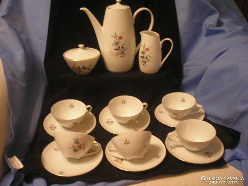 17 piece monarchy antique coffee/tea set for 6 bohemia,