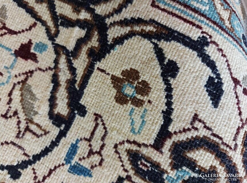 Eredeti iráni nain 294x397 kézi csomózású gyapjú perzsa szőnyeg PF_09
