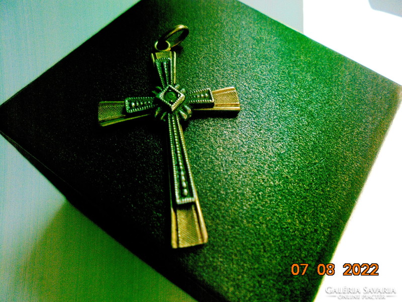 Gilded, gilded older French cross pendant