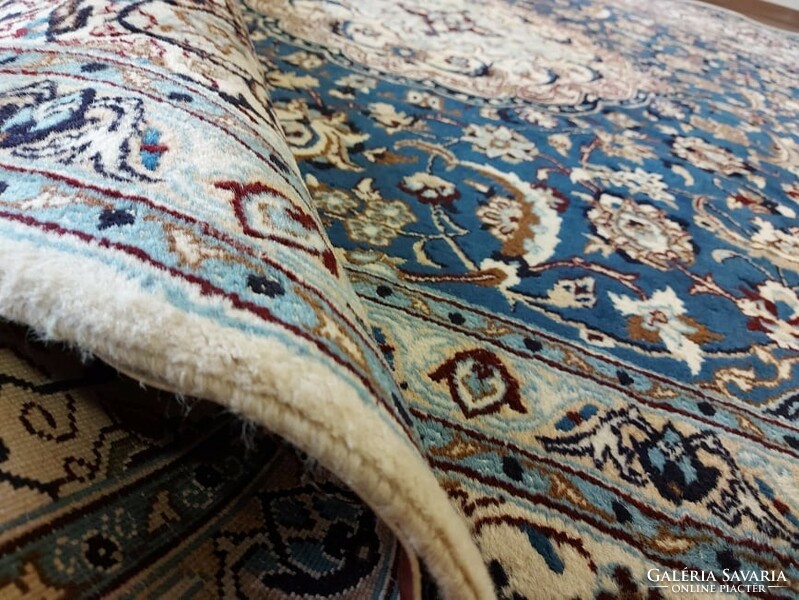 Original Iranian Nain 294x397 Hand Knotted Wool Persian Carpet pf_09
