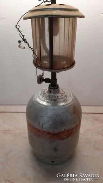 Retro gas lamp - camping gas lamp - with approx. 5 liter tank