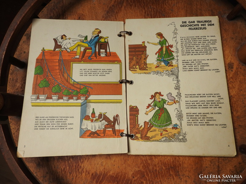 Antique - clasp - German storybook - der strüwwelpeter otto bilderbuchverlag