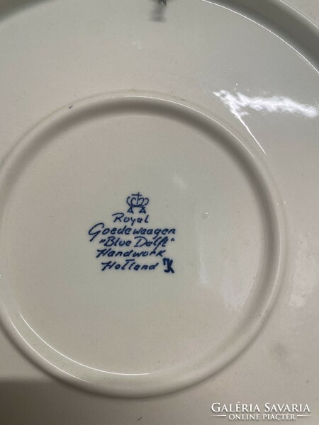 Royal goedewaagen blue delft decorative wall plate a22