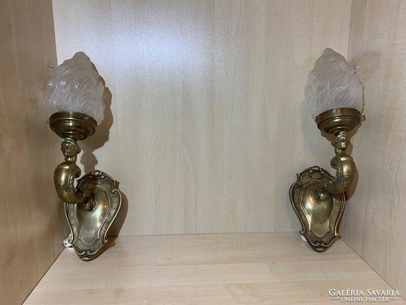 2 single-arm figural baroque wall arms for sale