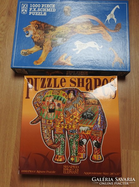 Állatos 1000 db-os puzzle / Puzzle Shapes / F.X.SCHMID Puzzle