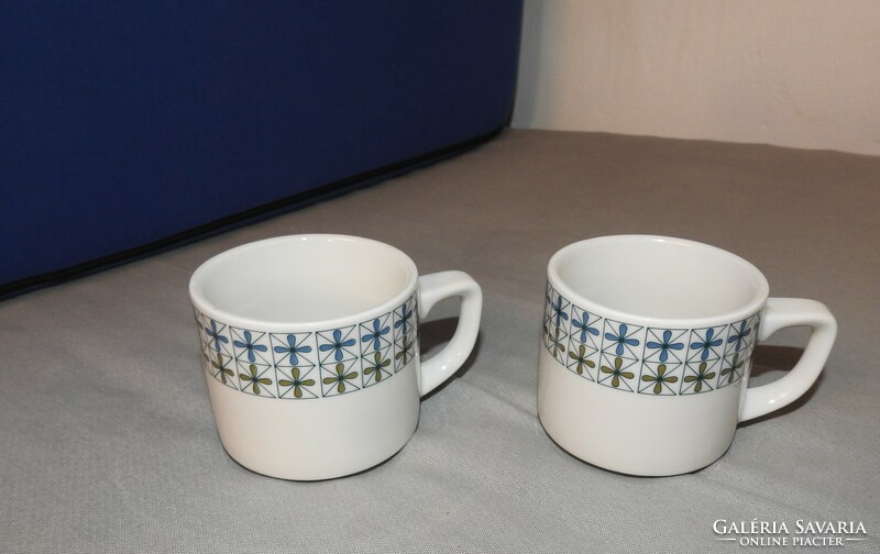 Schönwald germany fabrik decor - pair of thick-walled porcelain tea cups