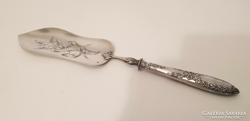 Cake spatula with silver handle (950), impressive size