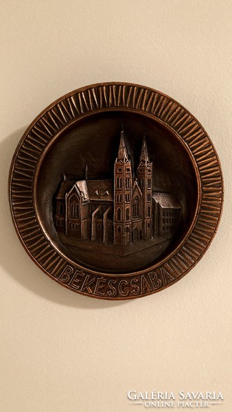 Békéscsaba solid copper wall plate decorative plate wall decoration