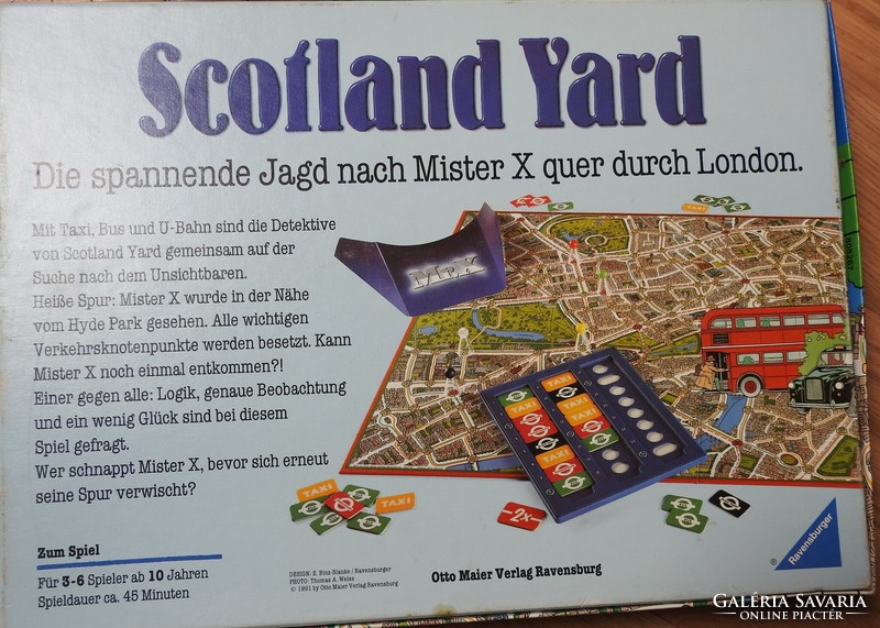 Scotland Yard  - detektíves játék, német nyelvű játékszabállyal