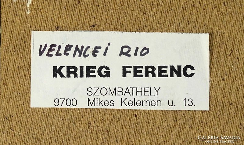 1H137 Krieg Ferenc : "Velencei Rio"