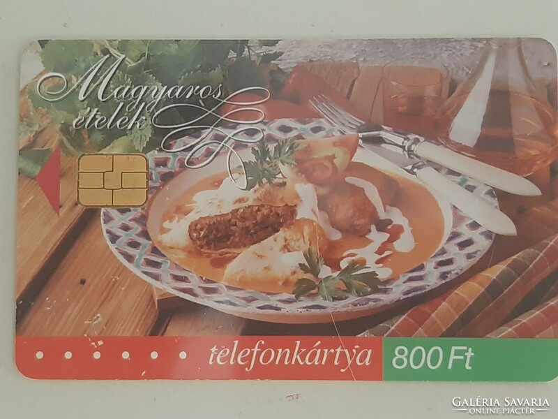 2002 -és telefonkártya Magyaros ételek  30000 db