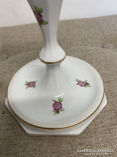 Herend flower-patterned porcelain candle holder perfect a23
