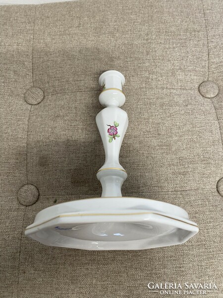 Herend flower-patterned porcelain candle holder perfect a23