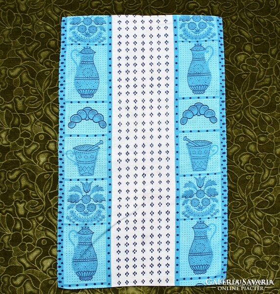 Retro tablecloth, tea towel linen, decoration 67 x 41 cm