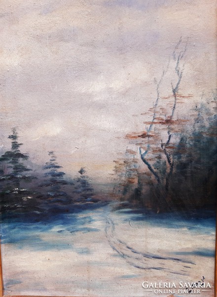 Géza Zolnay: winter landscape