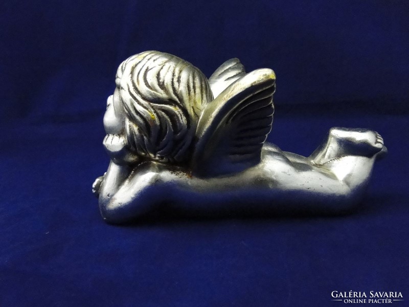 8127 Precious ceramic angel lying on his stomach 22.5 cm