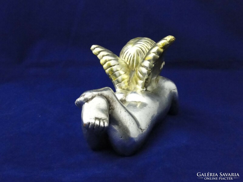 8127 Precious ceramic angel lying on his stomach 22.5 cm