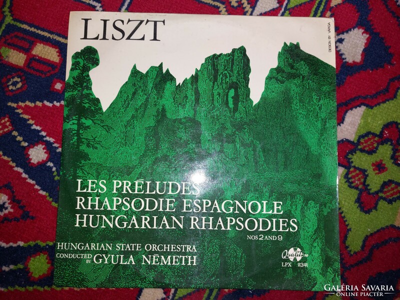 Liszt Ferenc Les Preludes,Rhapsodie Espagnole,Hungarian Rhapsodies nagylemez (LP)  bakelit lemez
