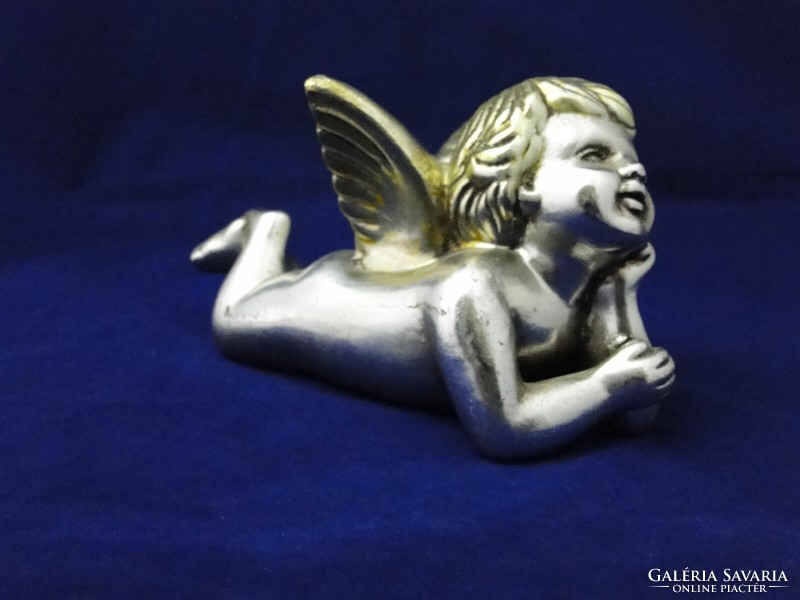 8127 Precious ceramic angel lying on his stomach 22.5 cm