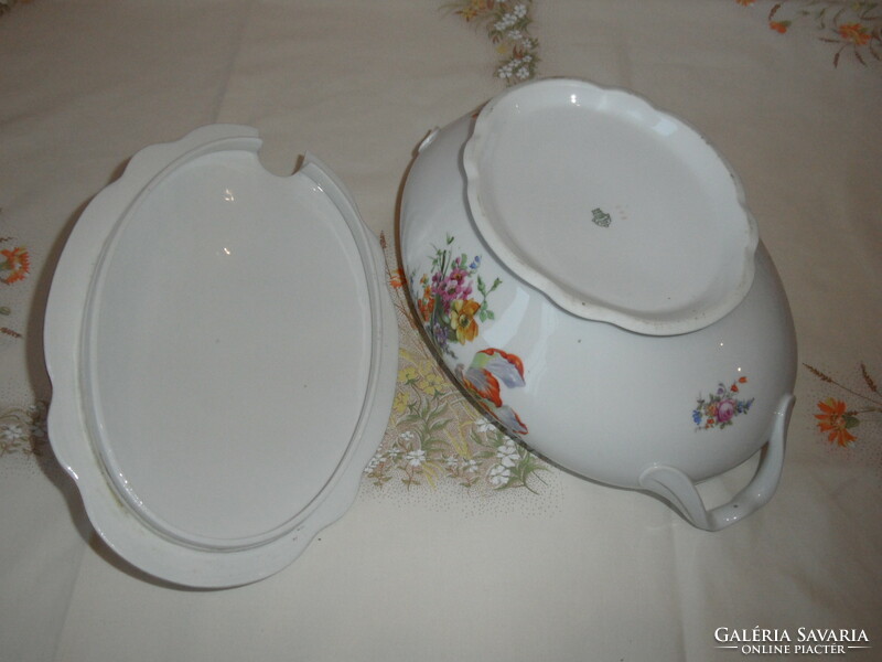 Zsolnay pearl porcelain soup bowl