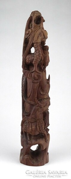 1K233 oriental wood carving dragon wood carving 29.5 Cm