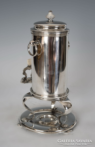 Silver art deco samovar