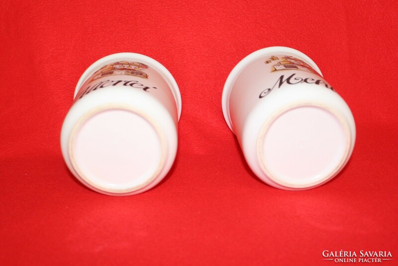4 large porcelain spice containers