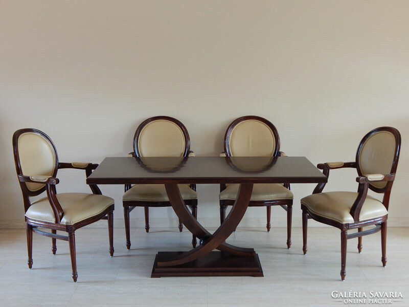 Art Deco étkezőasztal – tárgyalóasztal. C - 18,,