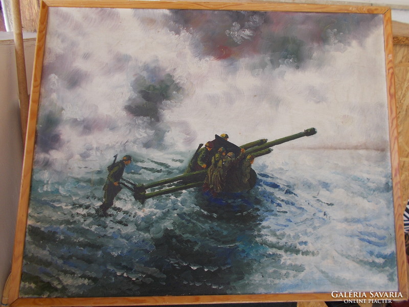 Ww2, röeder otto : winter im osten, 1942 oil on canvas, 55x70cm