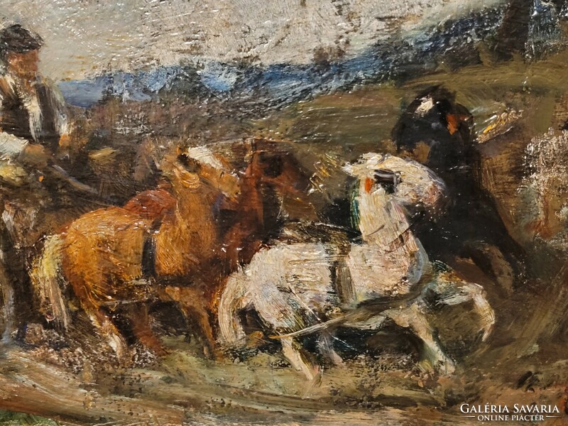 Gyula Rudnay (Pelsőc, 1878 - Budapest, 1957): galloping chariots