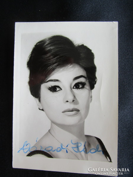 Unforgettable Várad Hédi Kossuth award-winning actress signed autograph photo from the forest era