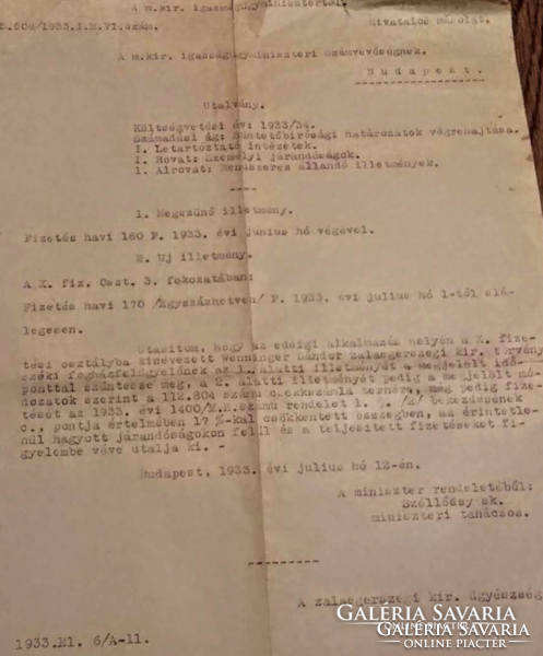 1926- 1946. Büntetés végrehajtás Zalaegerszeg- Markó utca 4 db eredeti aláírású, pecsétes dokumentum
