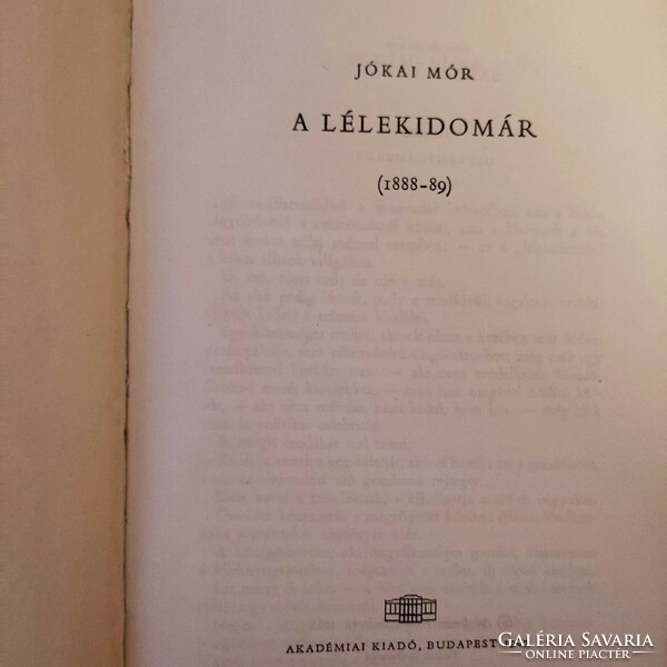 Jókai Mór: A lélekidomár, 1967.