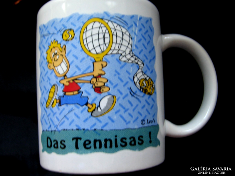 Funny tennis leo's mug