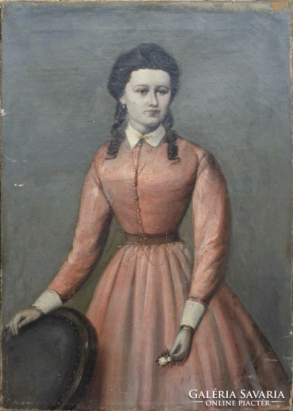 Marastoni Józsefnek (1834-1895) tulajdonítva : Fiatal nő portréja