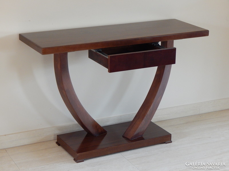 Art Deco fiókos konzol asztal. ( B - 37 )