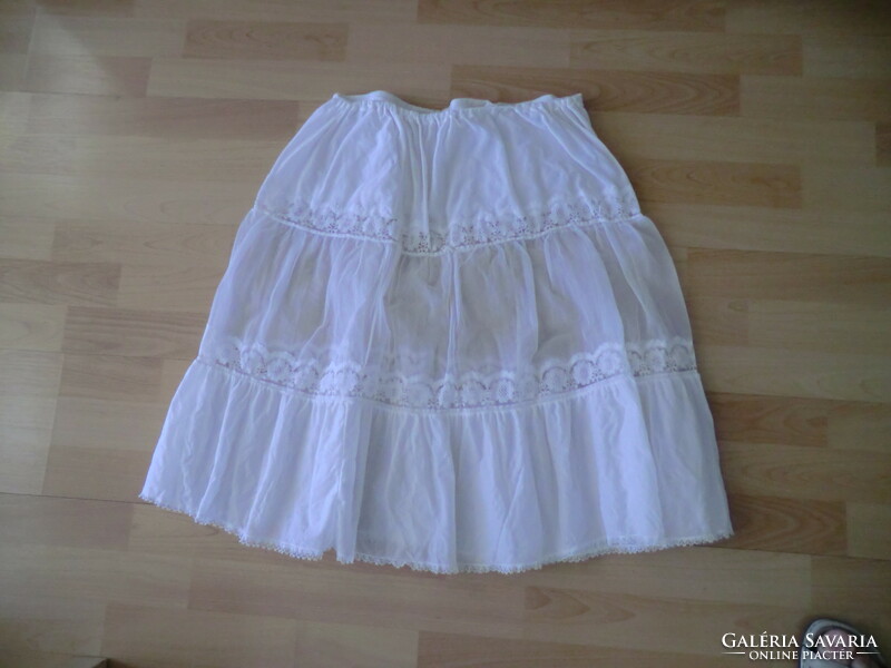 Petticoat, stiffened, white, length 60 cm, hip width 104 cm
