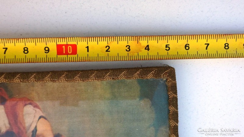 (K) Nagyon régi kis szövetkép  10x5 cm
