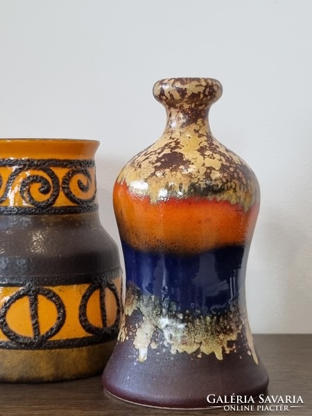 Decorative dümler & breiden fat lava ceramic vase - '60s