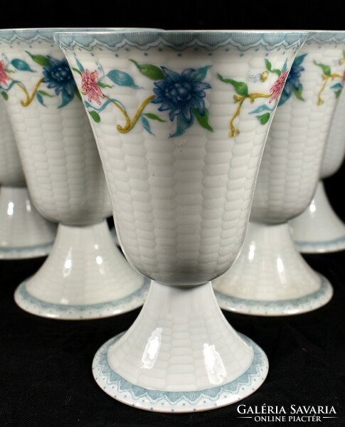 French Limoges porcelain goblet - goblet set