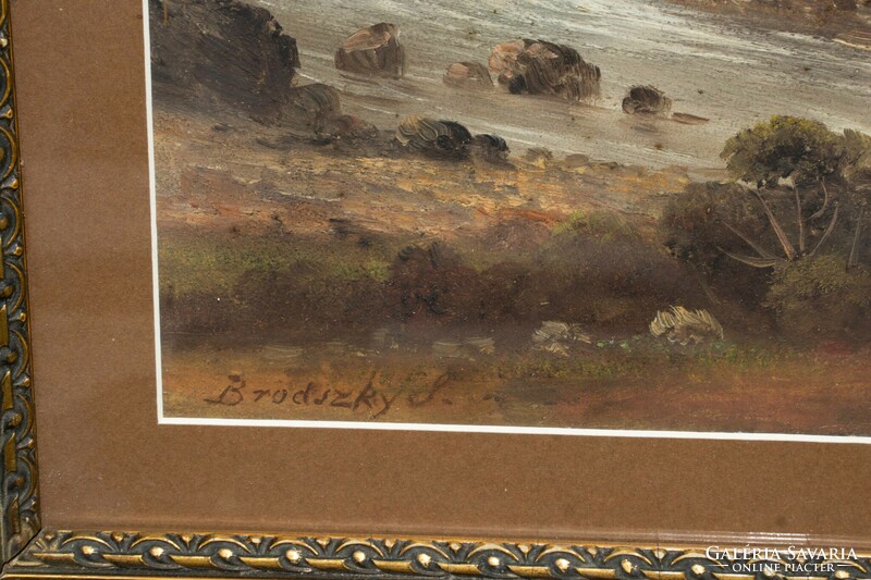 Attributed to Sándor Brodszky (1819-1901): mountain landscape