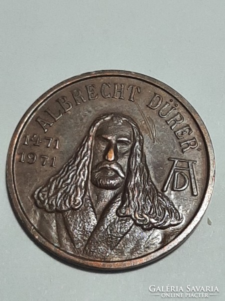 Albrecht Dürer  500 éves emlékérem Nürnberg  1471 - 1971