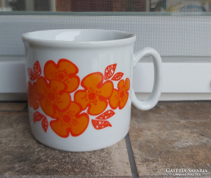 Retro cocoa zsolnay porcelain mug