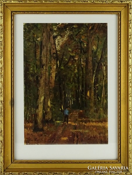 1H815 Paál László : Fontainebleau-i erdőrészlet nyomat